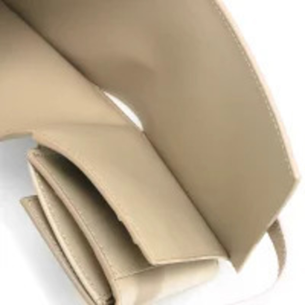 Celine Bi Trench fold Beige Pink Powder Wallet Strap Tan Pink